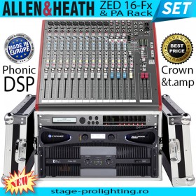 Allen & Heath ZED 16-Fx & PA DSP Rack